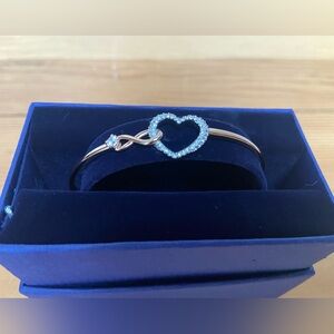 Swarovski Infinity Heart Bangle Bracelet